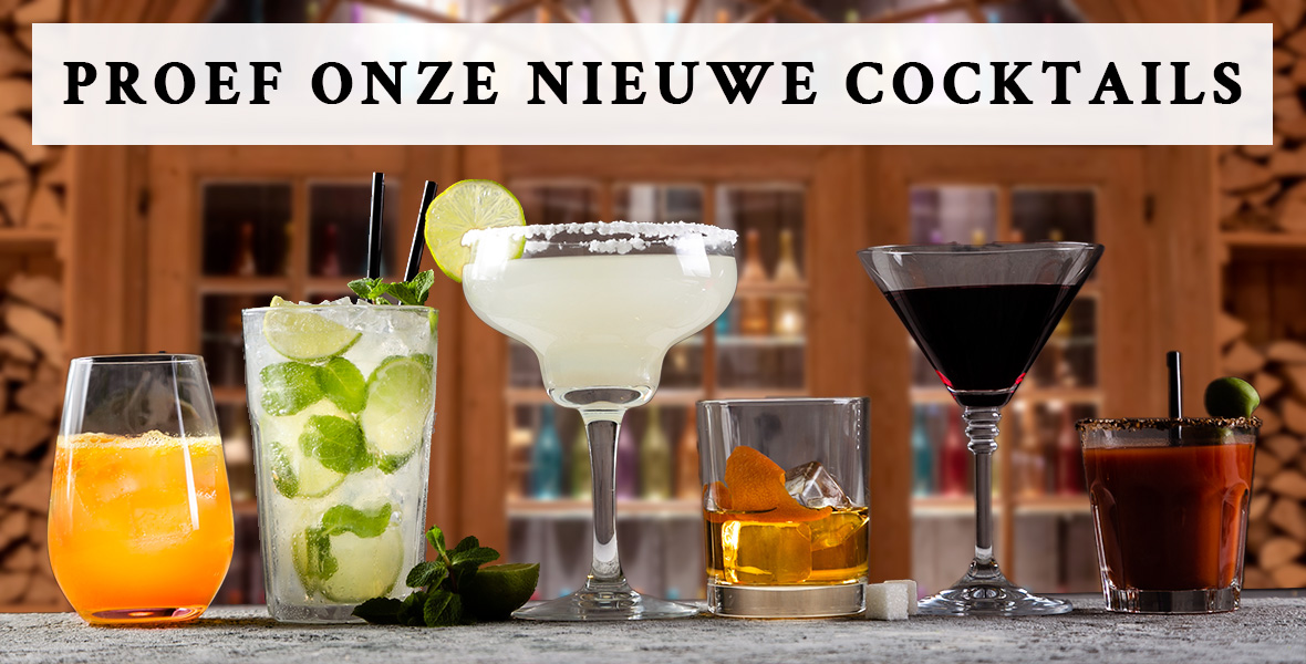 Promotie banner voor cocktails